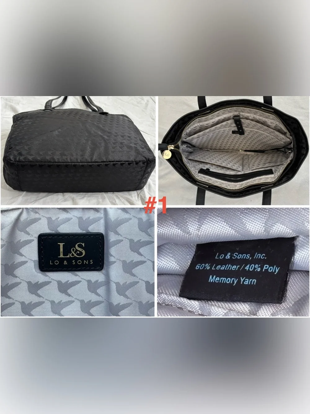 Lo & Sons Seville 13” complete Modular Tote Design System Bundle with 4 Shells